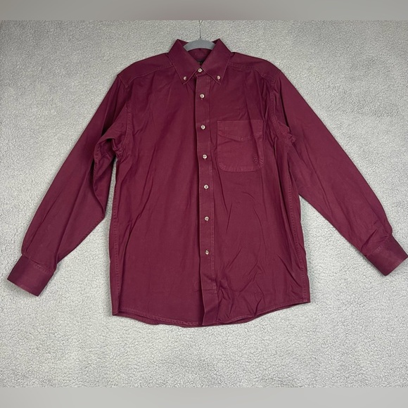Ariat Men's Burgundy Shirt Size Small - Picture 1 of 10